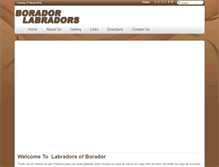 Tablet Screenshot of boradorlabradors.com